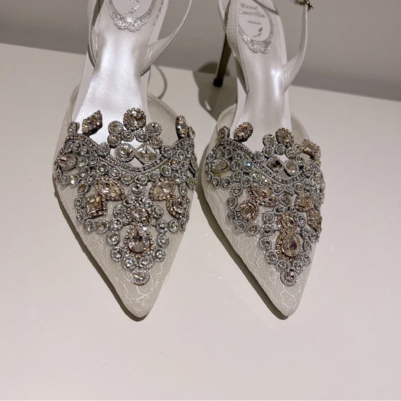 René Caovilla Veneziana embellished slingback pumps - Picture 5 of 12